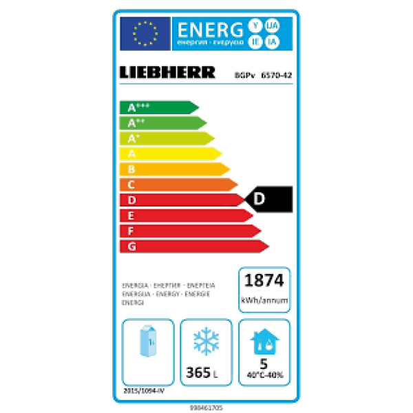 Liebherr BGPV 8470 ProfiLine Bäckerei mraznička 856/667 l Liebherr BGPV 8470 ProfiLine Bäckerei mraznička 856/667 l