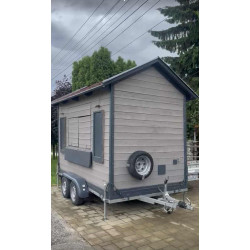 Kéttengelyes Büfé pótkocsi