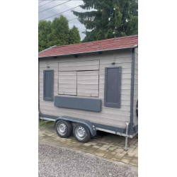 Kéttengelyes Büfé pótkocsi