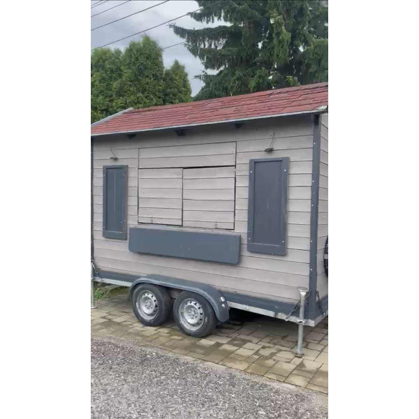 Kéttengelyes Büfé pótkocsi