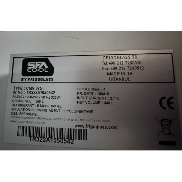 CMV 375 Uvegajtos Ital huto