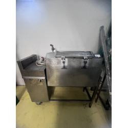 Rozsdamentes forgódobos húskeverő, sózó, pácoló