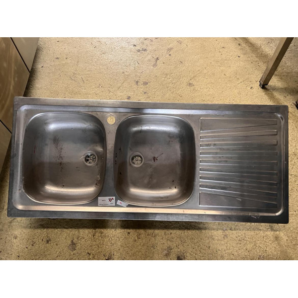 Built-in 2-basin + drip household sink Built-in 2-basin + drip household sink