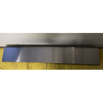 Rozsdamentes falipolc konzollal , 180 x 30 cm 