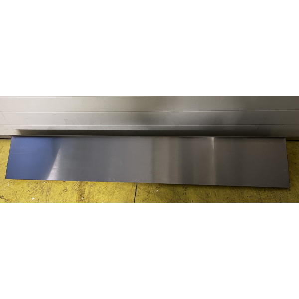 Rozsdamentes falipolc konzollal , 180 x 30 cm 