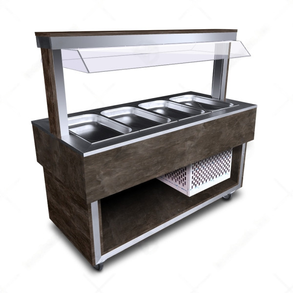 Salatkühlschrank zur Selbstbedienung Salatkühlschrank zur Selbstbedienung