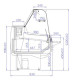 Presentation piece. Igloo Monika 2/1.5 S - Deli refrigerated counter - Static