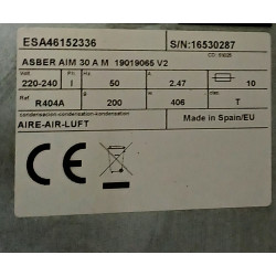 Asber AIM 30A jéggép, vízhűtéses 