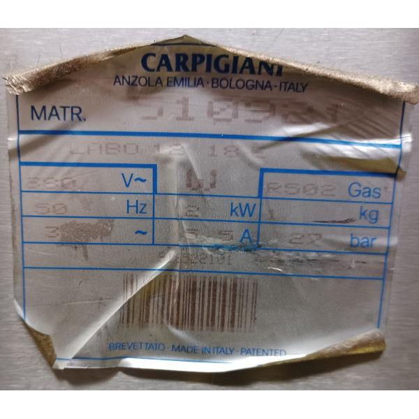 Carpigiani Labo/12 18E, fagylaltkészítő gép Carpigiani Labo/12 18E, fagylaltkészítő gép