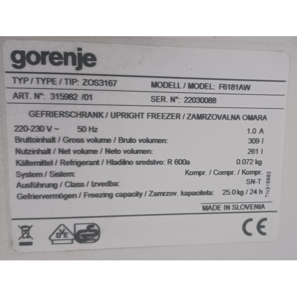 Mraznička Gorenje F6181AW Mraznička Gorenje F6181AW