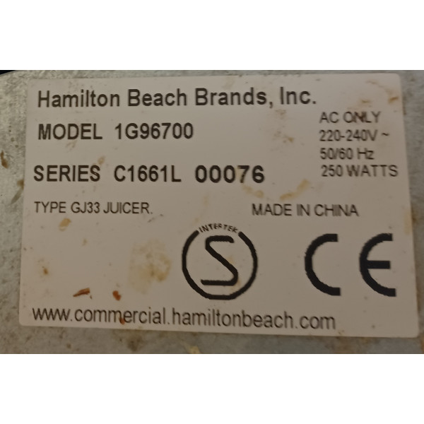 Hamilton Beach elektromos citrusfacsaró