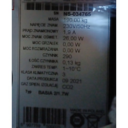 Präsentationsstück. Igloo Basia 2/1,7 W (Stecker) Snackbar, Snackkühler