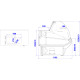 Presentation piece. Igloo Basia 2/1.1 W (plug in) snack bar, snack cooler