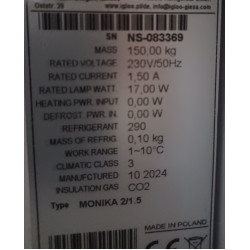 Präsentationsstück. Igloo Monika 2/1.5 S - Deli Kühltheke - Statisch