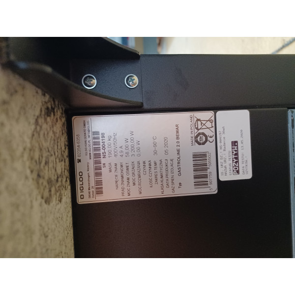 IGLOO GASTROLINE 2.0 Bemar, melegentartó pult, 5x GN 1/1-hez