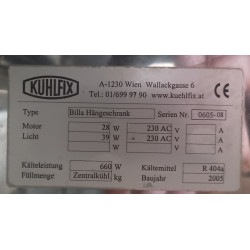 Kuhlfix, fali füstöltárus hűtő 