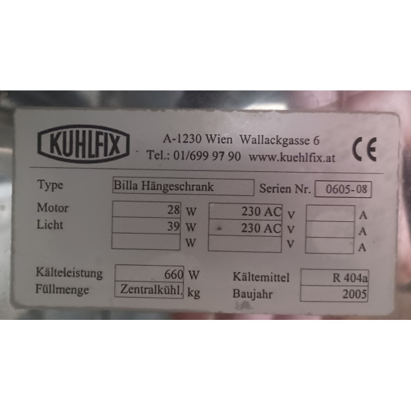 Kuhlfix, fali füstöltárus hűtő