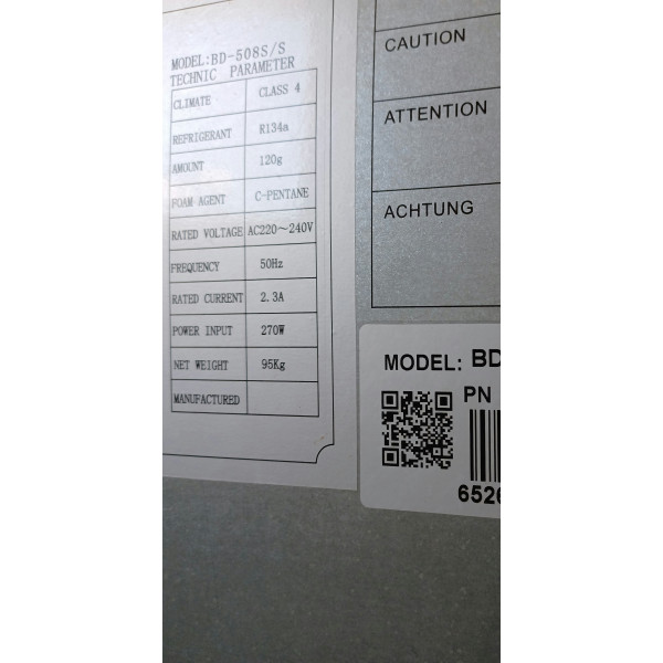 TC álló 500l-es rozsdamentes fagyasztó