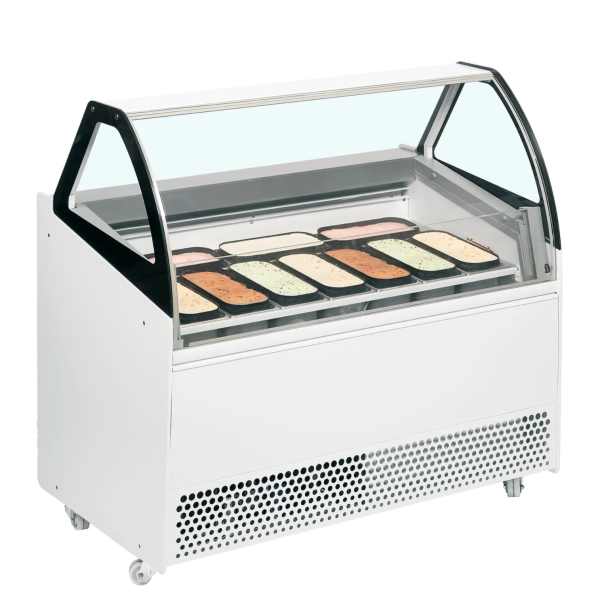 Tefcold Bermuda View RV10 - Ventilations-Eisvitrine - 10 Behälter