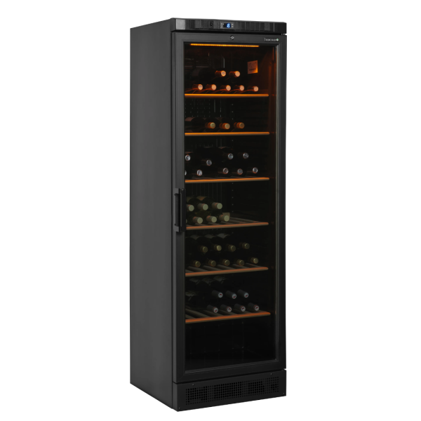 Tefcold CPV1380E Weinkühlschrank mit einer Temperaturzone, Schwarz