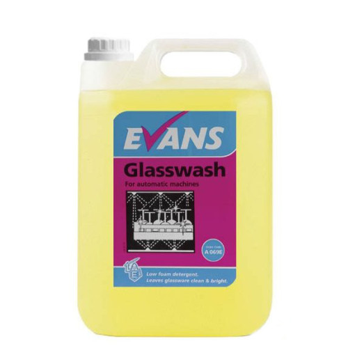 EVANS Glasswash - Pohár mosogatószer - automata mosogatógéphez - 5 liter 