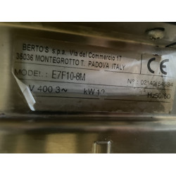 Berto's E7F10-8M elektromos olajsütő - 10+10 literes - 2 aknás (12 kW) - 700-as széria - Bertos
