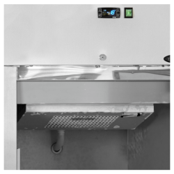 Tefcold GUC140- Rozsdamentes álló háttérhűtő - Bruttó 1166 literes