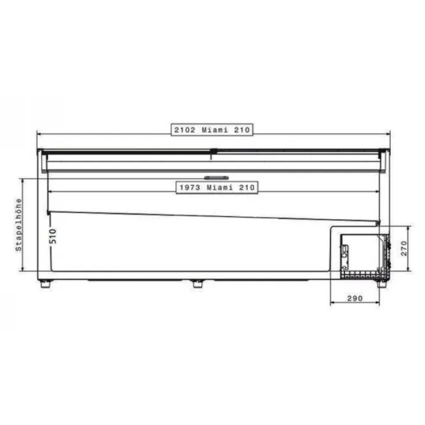 AHT Miami 210 Gefrierschrank AHT Miami 210 Gefrierschrank