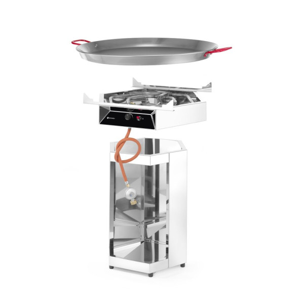 Paella grillsütő 800, HENDI, 7kW, 800x800x(H)900mm 146804