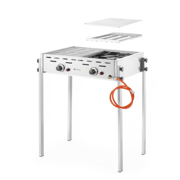 Roast-Master Pro gáz grill, HENDI, 11,6kW, 790x560x(H)900mm 148808