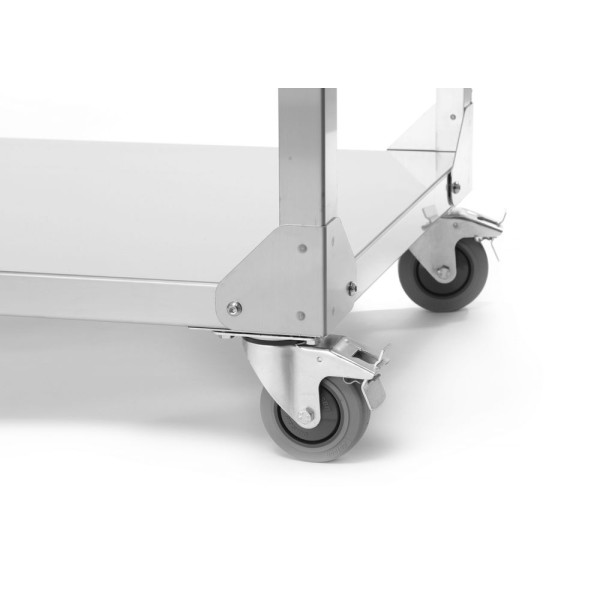 Zöld tűz 4 égőfejjel, HENDI, Profi Line, gurulós, Világos szürke, 22kW, 1400x612x(H)825mm 149614