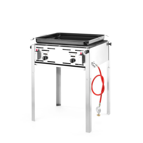 Gázüzemű Grill-Master Maxi, HENDI, 11,6kW, 650x540x(H)840mm 154717