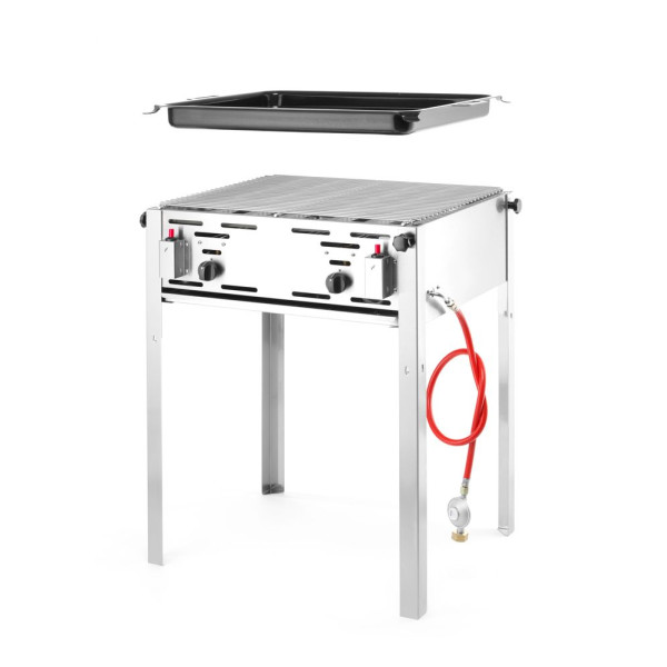 Gázüzemű Grill-Master Maxi, HENDI, 11,6kW, 650x540x(H)840mm 154717