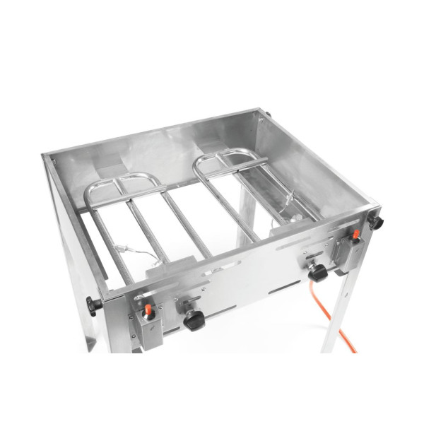 Gázüzemű Grill-Master Maxi, HENDI, 11,6kW, 650x540x(H)840mm 154717