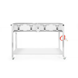 Gázüzemű Grill-Master Quattro, HENDI, 22kW, 1330x600x(H)920mm 154908