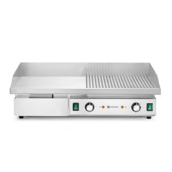 Sütőlap, félig sima, félig bordázott, HENDI, Budget Line, 400V/4400W, 720x460x(H)241mm 154991