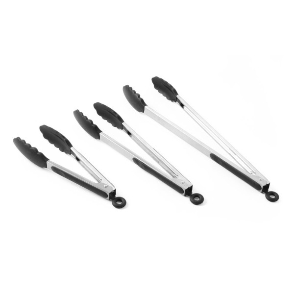 Szervírozó csipesz, HENDI, Fekete, (L)267mm 171301