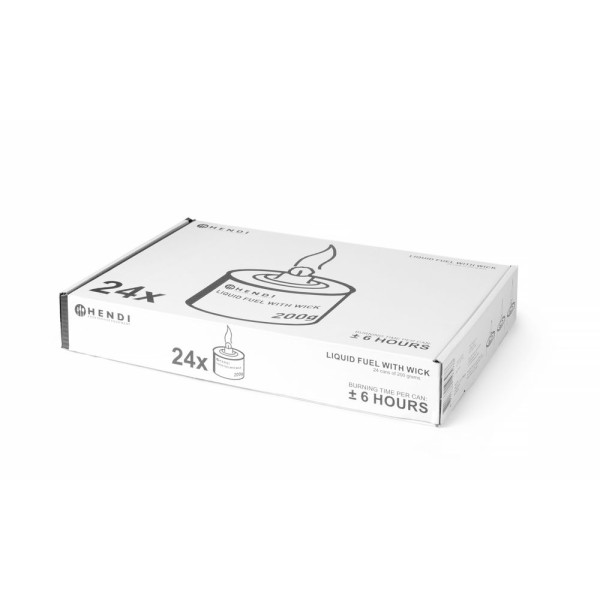Folyékony égőpaszta kanóccal, HENDI, égési sérülések ± 4 óra, 24 db 193952