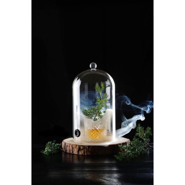 Üvegbúra szellőzővel, HENDI, Koktél kupola, ⌀130x(H)282mm 199657