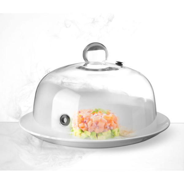 Üvegbúra szellőzővel, HENDI, Tányérfedő kupola, ⌀260x(H)175mm 199664