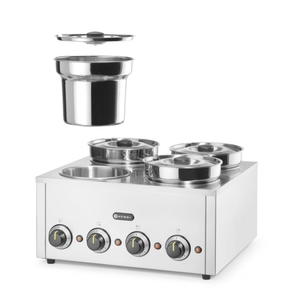 Melegentartó, HENDI, 16L, 220-240V/800W, 506x509x(H)298mm 201466