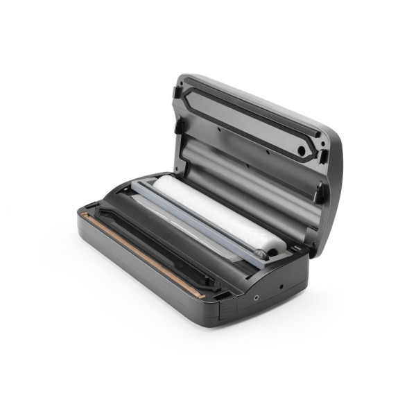 Fóliacsíkos vákuumcsomagoló gép tekercsadagolóval, HENDI, Budget Line, 220-240V/100W, 385x205x(H)95mm 201626