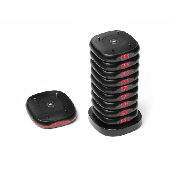 Éttermi személyhívók – 10 db-os készlet, HENDI, 80x80x(H)100mm 201640