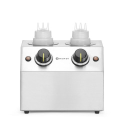 Dupla szószmelegítő, HENDI, 1,3L, 220-240V/400W, 270x223x(H)282mm 201725