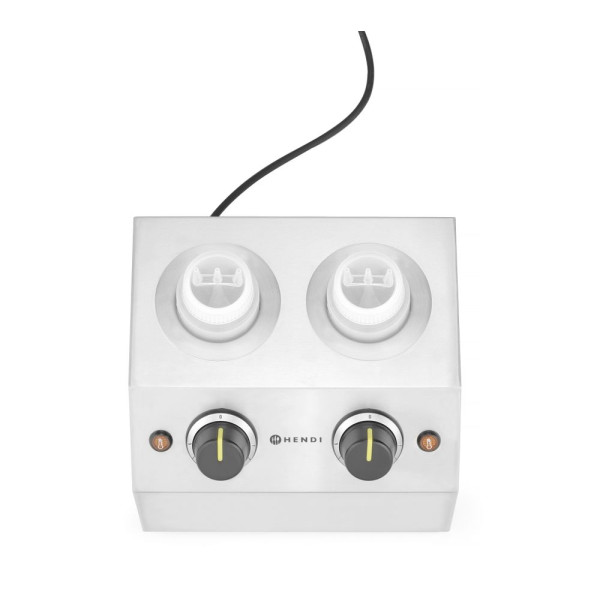 Dupla szószmelegítő, HENDI, 1,3L, 220-240V/400W, 270x223x(H)282mm 201725