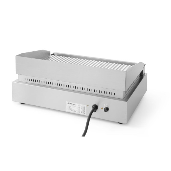 Szeletsütő lap, HENDI, Profi Line, teljesen bordázott, 230V/2400W, 527x404x(H)233mm 203170
