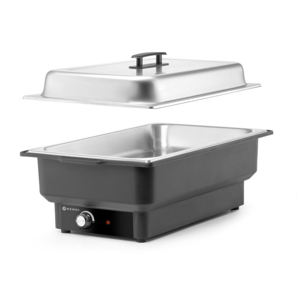 Elektromos chafing Tellano modell , HENDI, Kitchen Line, GN 1/1, 9L, 220-240V/900W, 575x349x(H)278mm 204825