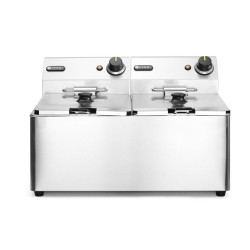 Olajsütő Kitchen Line - 2x 8L, HENDI, Kitchen Termékcsalád, 16L, 230V/7000W, 542x430x(H)351mm 205839