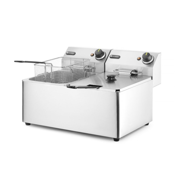 Olajsütő Kitchen Line - 2x 8L, HENDI, Kitchen Termékcsalád, 16L, 230V/7000W, 542x430x(H)351mm 205839