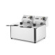Olajsütő Kitchen Termékcsalád - 2x4L, HENDI, Kitchen Line, 8L, 230V/6000W, 470x380x(H)315mm 205846